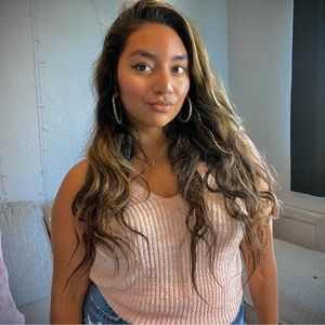 Madewell Woven tank top! Super cute goes with everything! Hardly ever warn.